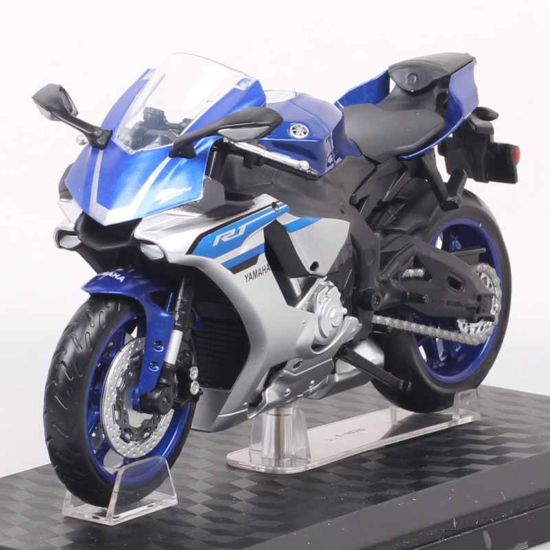 1:12 Scale 2018 Yamaha YZF-R1 Road Rider Motorcycle model Diecast Toy Vehicle Super Sports Moto Bikes Toy Of Boys Gift Souvenir
