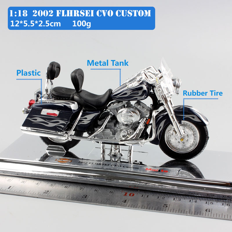 1/18 Scale 2002 FLHRSEI CVO Custom Screamin Eagle Road King Diecast modeling motorcycle street Cruiser bike toys Replicas 1/18 Scale 2002 FLHRSEI CVO Custom Screamin Eagle Road King Diecast modeling motorcycle street Cruiser bike toys Replicas