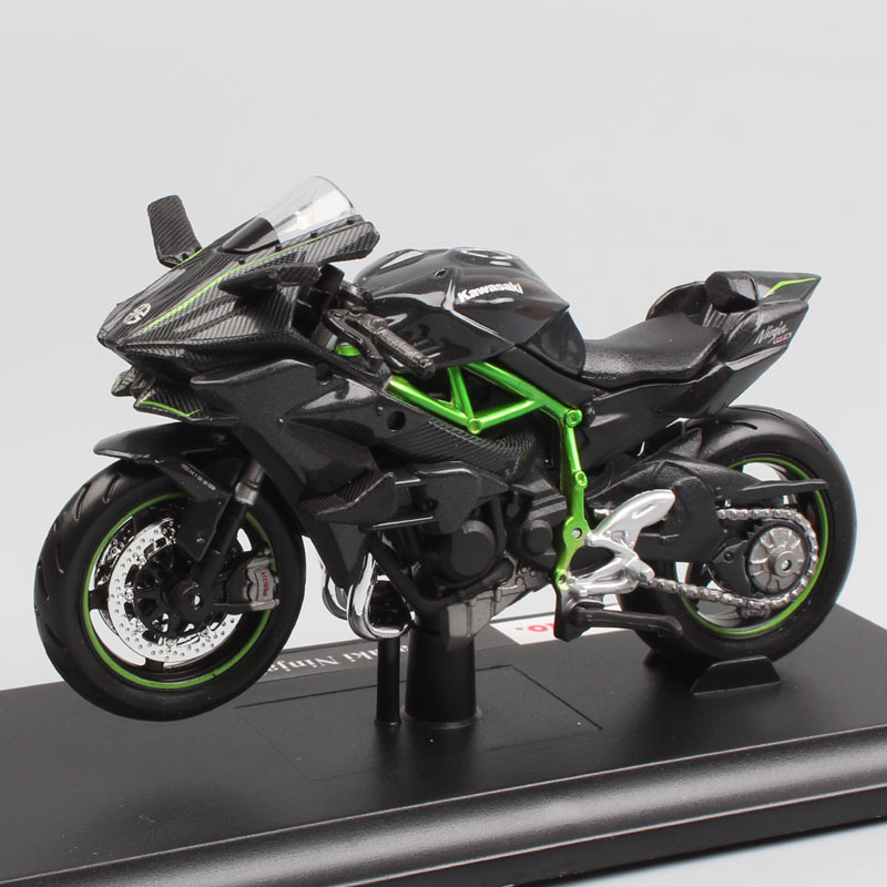 1:18 Scale mini maisto Kawasaki Ninja H2 H2R diecast street Supersport bike trail racing motorcycle modeling toy for kid's boys 1:18 Scale mini maisto Kawasaki Ninja H2 H2R diecast street Supersport bike trail racing motorcycle modeling toy for kid's boys