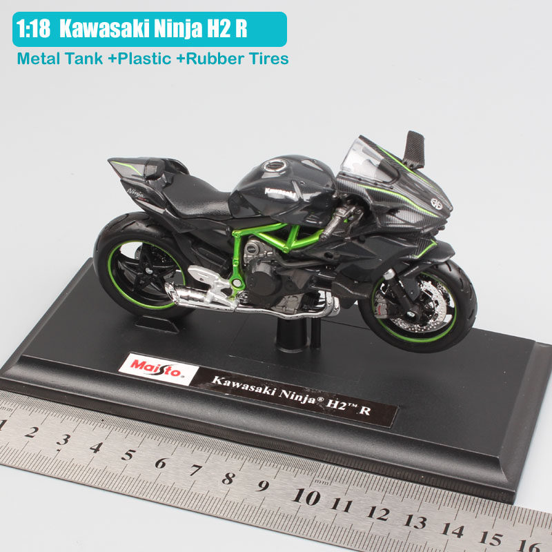 1:18 Scale mini maisto Kawasaki Ninja H2 H2R diecast street Supersport bike trail racing motorcycle modeling toy for kid's boys 1:18 Scale mini maisto Kawasaki Ninja H2 H2R diecast street Supersport bike trail racing motorcycle modeling toy for kid's boys