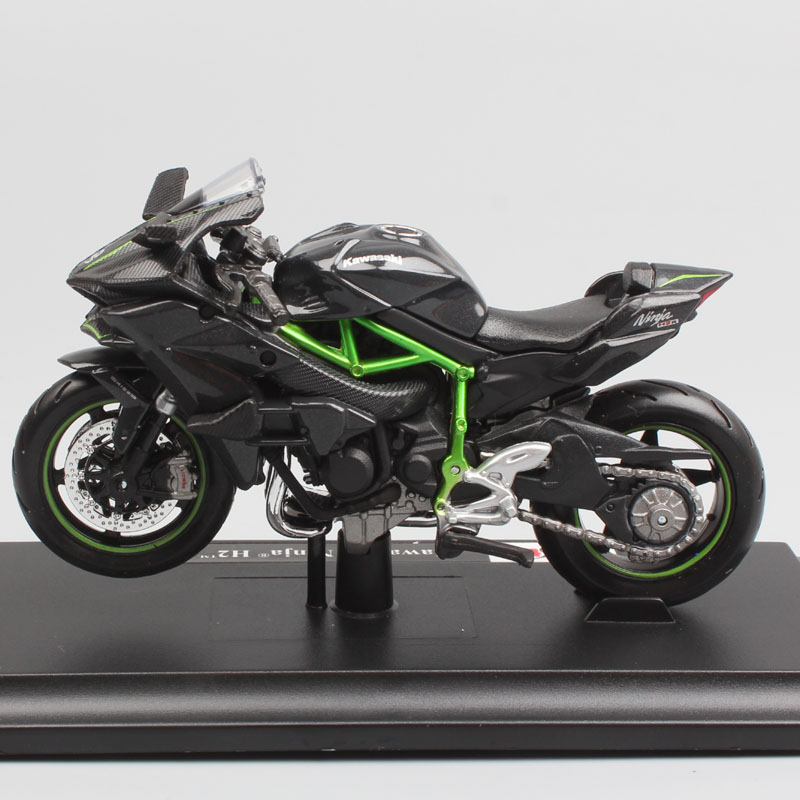 1:18 Scale mini maisto Kawasaki Ninja H2 H2R diecast street Supersport bike trail racing motorcycle modeling toy for kid's boys 1:18 Scale mini maisto Kawasaki Ninja H2 H2R diecast street Supersport bike trail racing motorcycle modeling toy for kid's boys