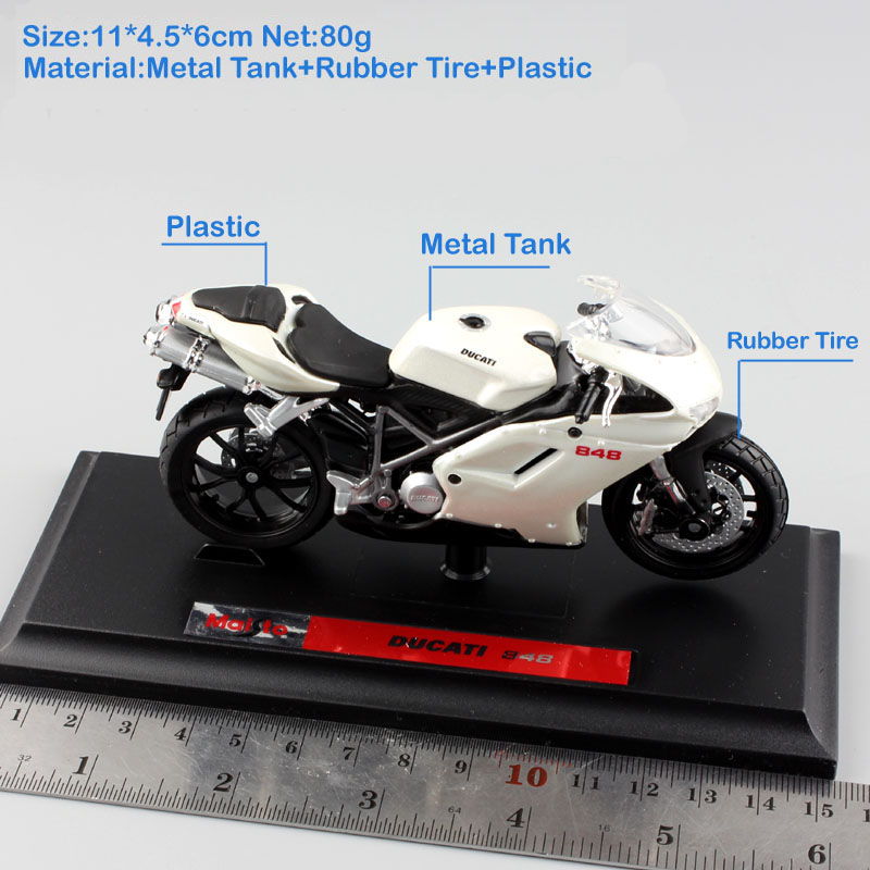 Maisto 1:18 scale Children Superbike 848 EVO metal motorcycle race bike car Diecast model collection Toys Vehicles for kids 2017
