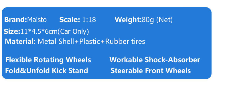 Maisto 1:18 scale Children Superbike 848 EVO metal motorcycle race bike car Diecast model collection Toys Vehicles for kids 2017