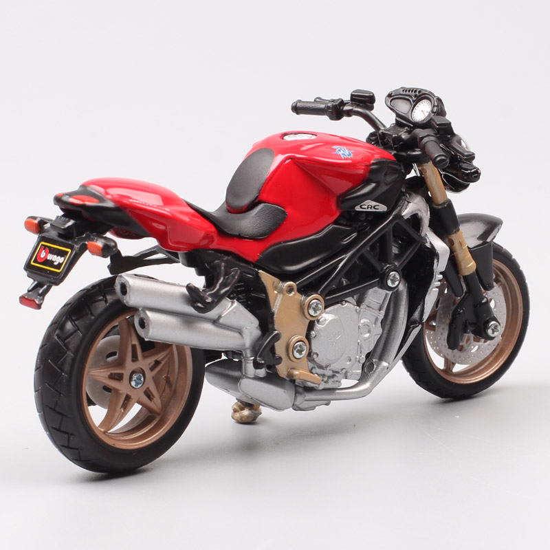 Bburago 1 18 MV Agusta Brutale 1000 Oro motorcycle model Diecasts & Toy Vehicle metal super bike souvenir of kids Collectible