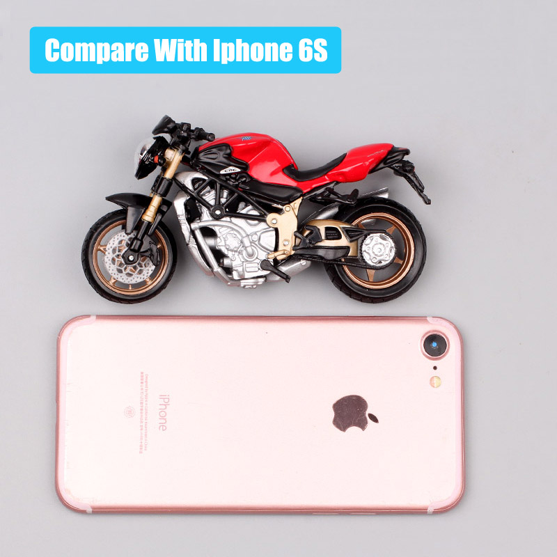 Bburago 1 18 MV Agusta Brutale 1000 Oro motorcycle model Diecasts & Toy Vehicle metal super bike souvenir of kids Collectible