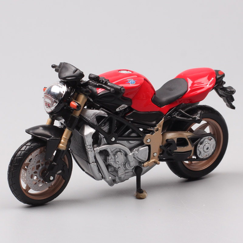 Bburago 1 18 MV Agusta Brutale 1000 Oro motorcycle model Diecasts & Toy Vehicle metal super bike souvenir of kids Collectible