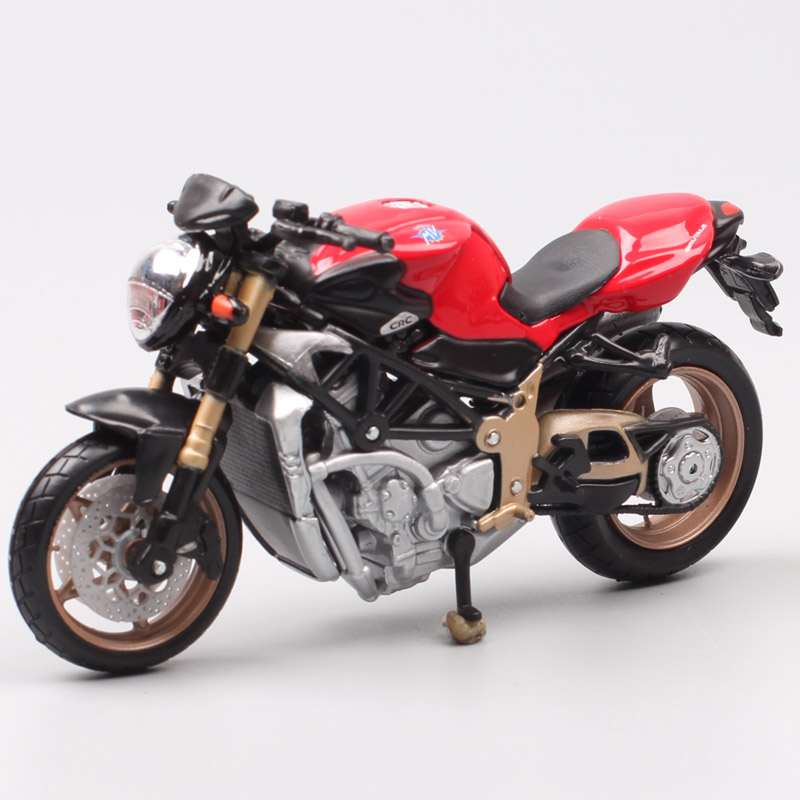 Bburago 1 18 MV Agusta Brutale 1000 Oro motorcycle model Diecasts & Toy Vehicle metal super bike souvenir of kids Collectible