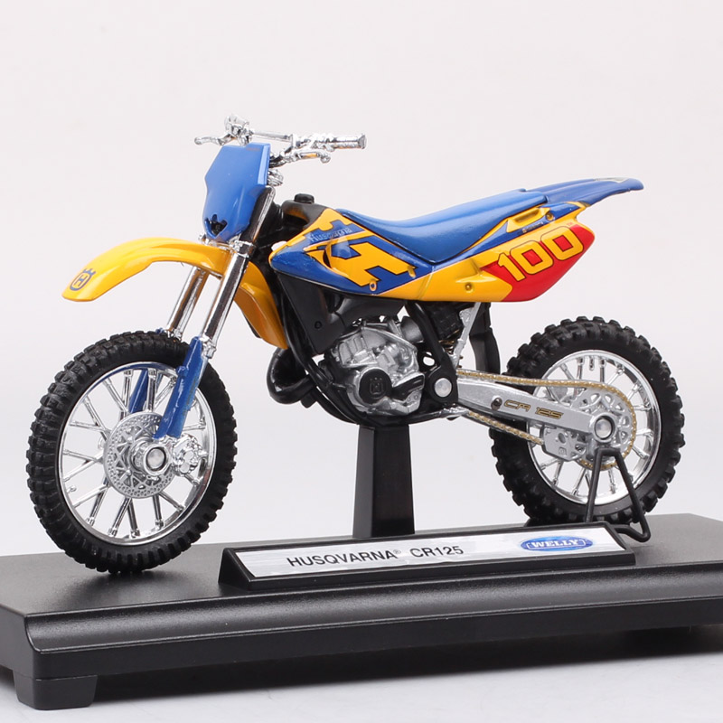 1:18 scale mini welly MY HUSQVARNA CR 125 2004 motocross model bike Diecasts & Toy Vehicles Enduro motorcycle dirt toy gift kids