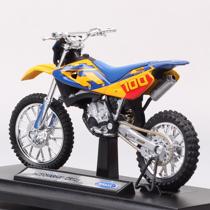 1:18 scale mini welly MY HUSQVARNA CR 125 2004 motocross model bike Diecasts & Toy Vehicles Enduro motorcycle dirt toy gift kids