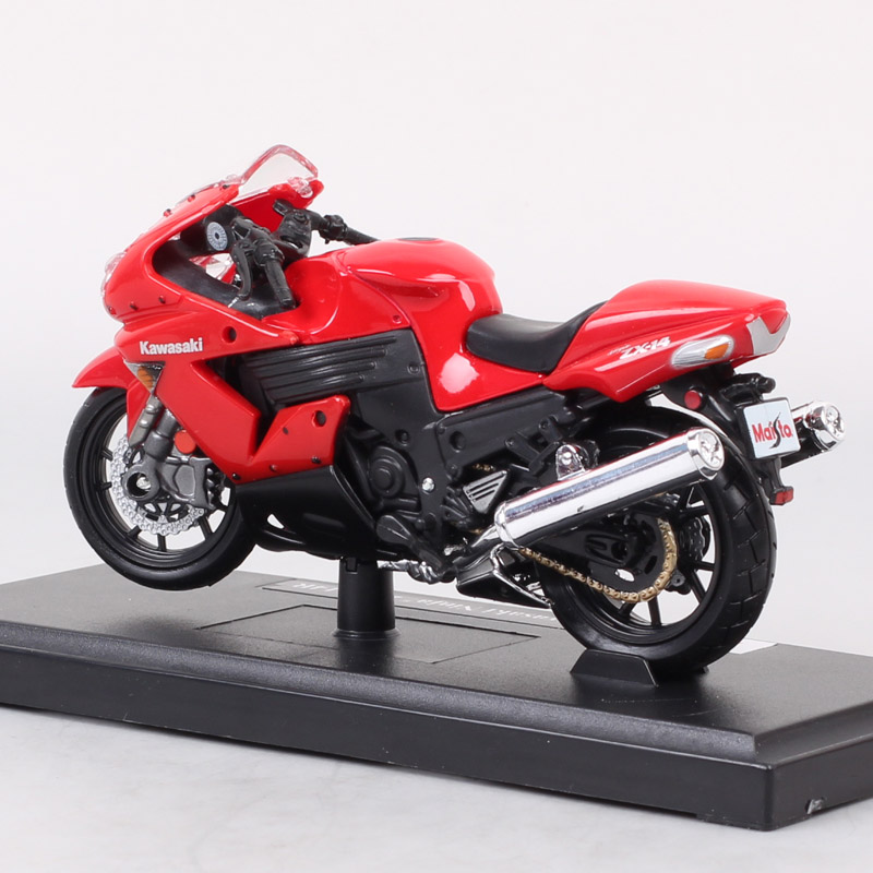 Kid's 1:18 Scale Maisto Kawasaki Ninja ZX-14R 14R Super Sport Bike Motorcycle Model Diecasts & Toy Vehicles Toy Of Collection