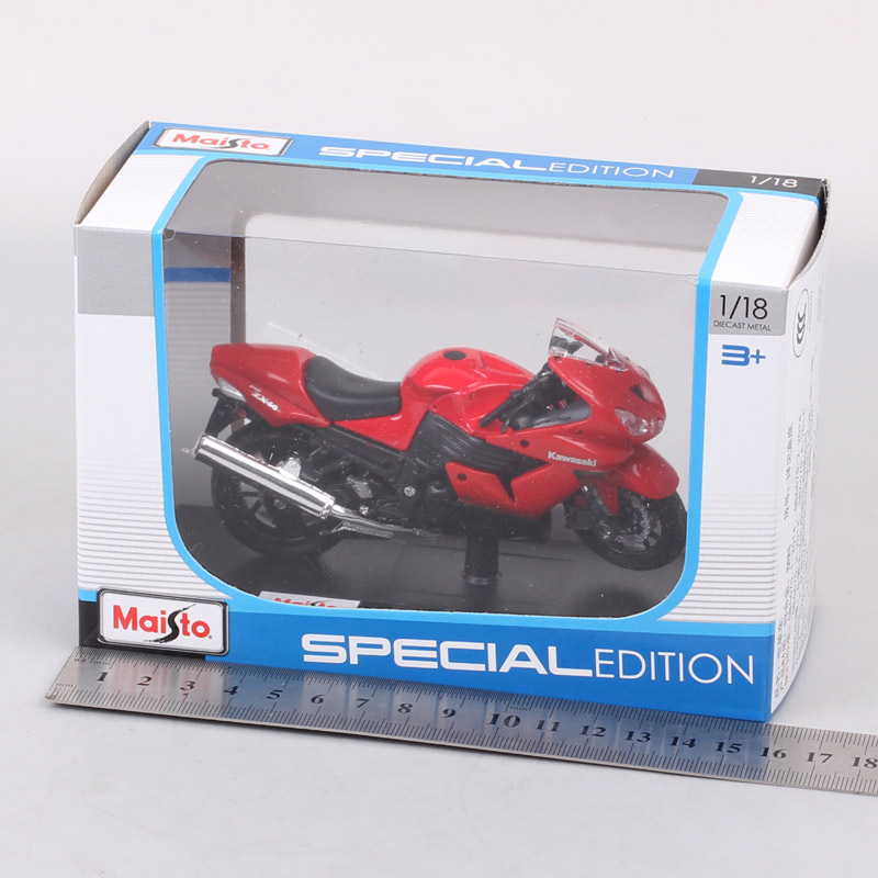 Kid's 1:18 Scale Maisto Kawasaki Ninja ZX-14R 14R Super Sport Bike Motorcycle Model Diecasts & Toy Vehicles Toy Of Collection