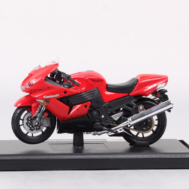 Kid's 1:18 Scale Maisto Kawasaki Ninja ZX-14R 14R Super Sport Bike Motorcycle Model Diecasts & Toy Vehicles Toy Of Collection