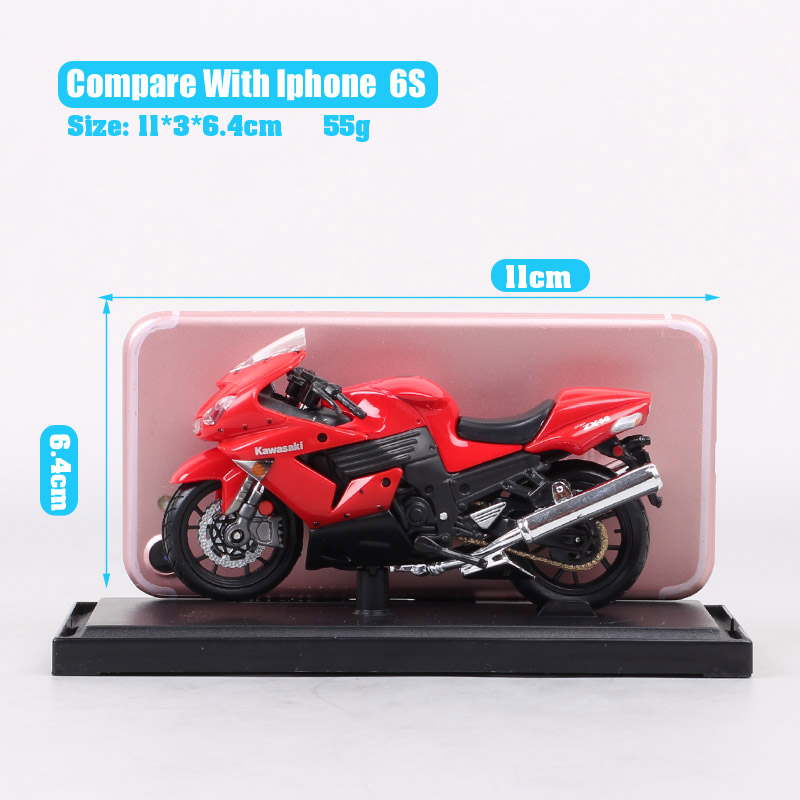 Kid's 1:18 Scale Maisto Kawasaki Ninja ZX-14R 14R Super Sport Bike Motorcycle Model Diecasts & Toy Vehicles Toy Of Collection