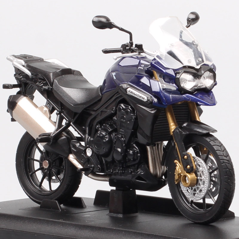 Kid's 1/18 Scale Small Welly Triumph Tiger Explorer 1200 800 Touring Motorbike Diecasts & Toy Vehicles Motorcycle Model Replicas