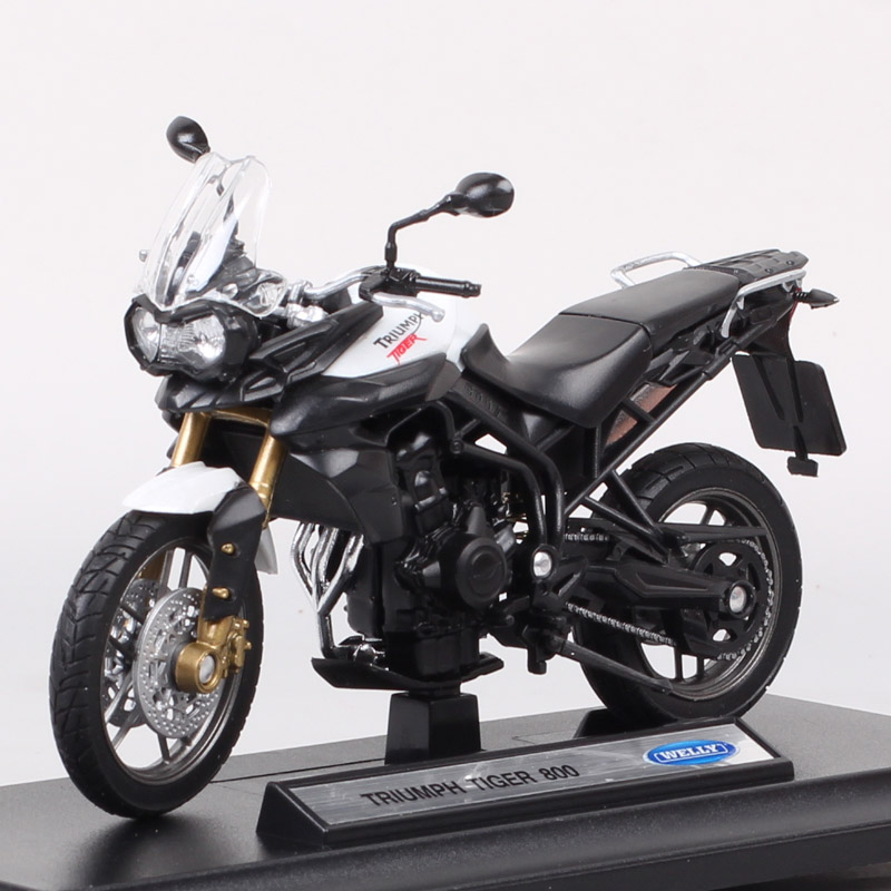 Kid's 1/18 Scale Small Welly Triumph Tiger Explorer 1200 800 Touring Motorbike Diecasts & Toy Vehicles Motorcycle Model Replicas