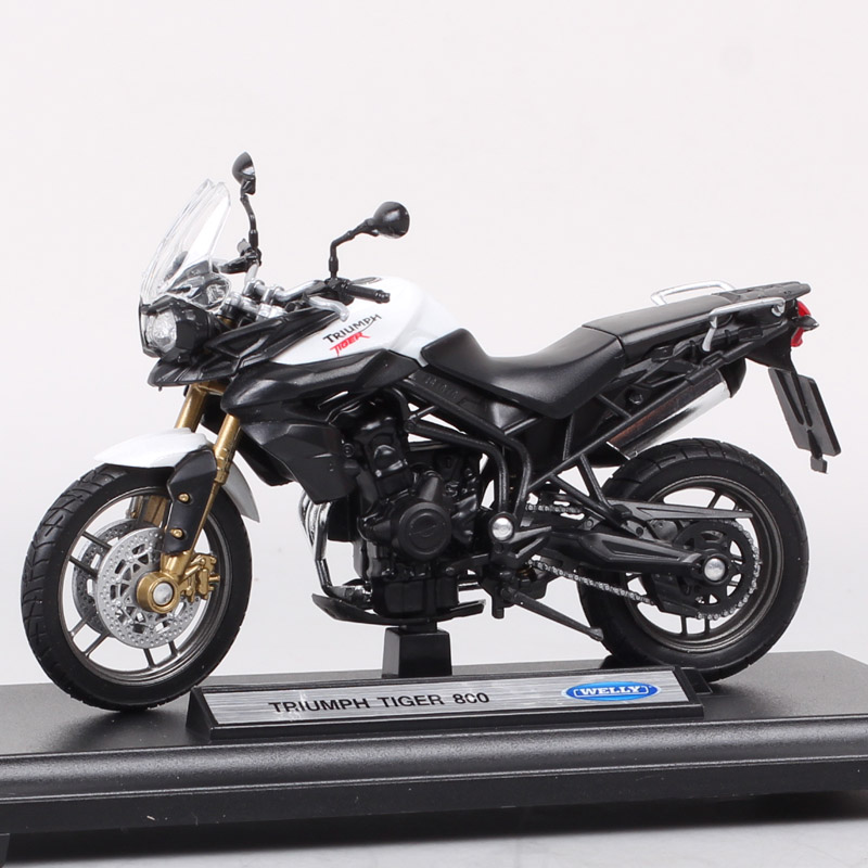 Kid's 1/18 Scale Small Welly Triumph Tiger Explorer 1200 800 Touring Motorbike Diecasts & Toy Vehicles Motorcycle Model Replicas