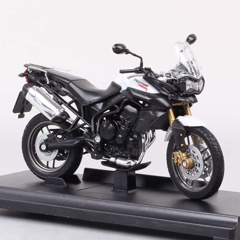 Kid's 1/18 Scale Small Welly Triumph Tiger Explorer 1200 800 Touring Motorbike Diecasts & Toy Vehicles Motorcycle Model Replicas