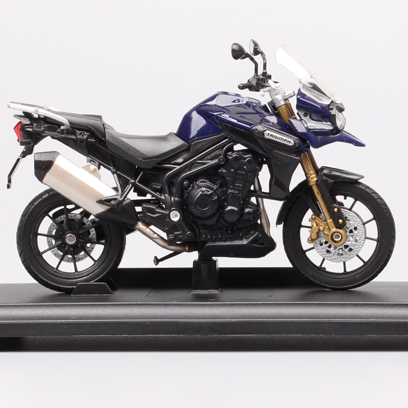 Kid's 1/18 Scale Small Welly Triumph Tiger Explorer 1200 800 Touring Motorbike Diecasts & Toy Vehicles Motorcycle Model Replicas