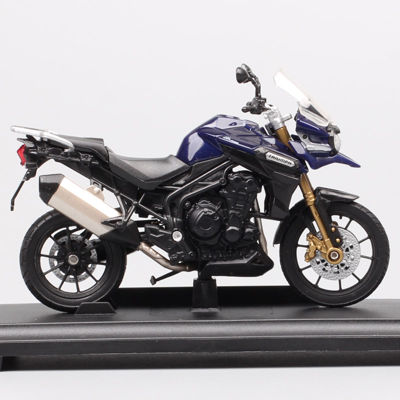 Kid's 1/18 Scale Small Welly Triumph Tiger Explorer 1200 800 Touring Motorbike Diecasts & Toy Vehicles Motorcycle Model Replicas