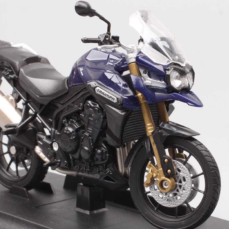 Kid's 1/18 Scale Small Welly Triumph Tiger Explorer 1200 800 Touring Motorbike Diecasts & Toy Vehicles Motorcycle Model Replicas