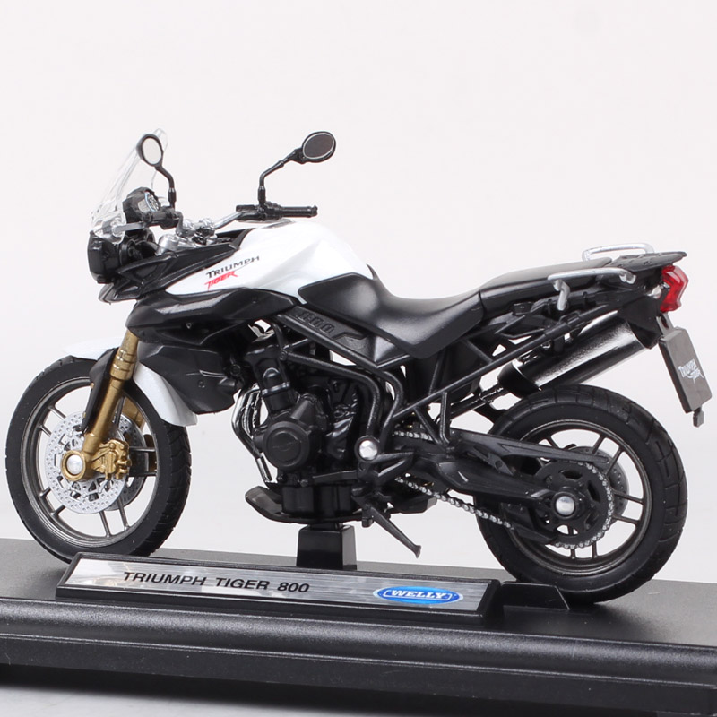 Kid's 1/18 Scale Small Welly Triumph Tiger Explorer 1200 800 Touring Motorbike Diecasts & Toy Vehicles Motorcycle Model Replicas