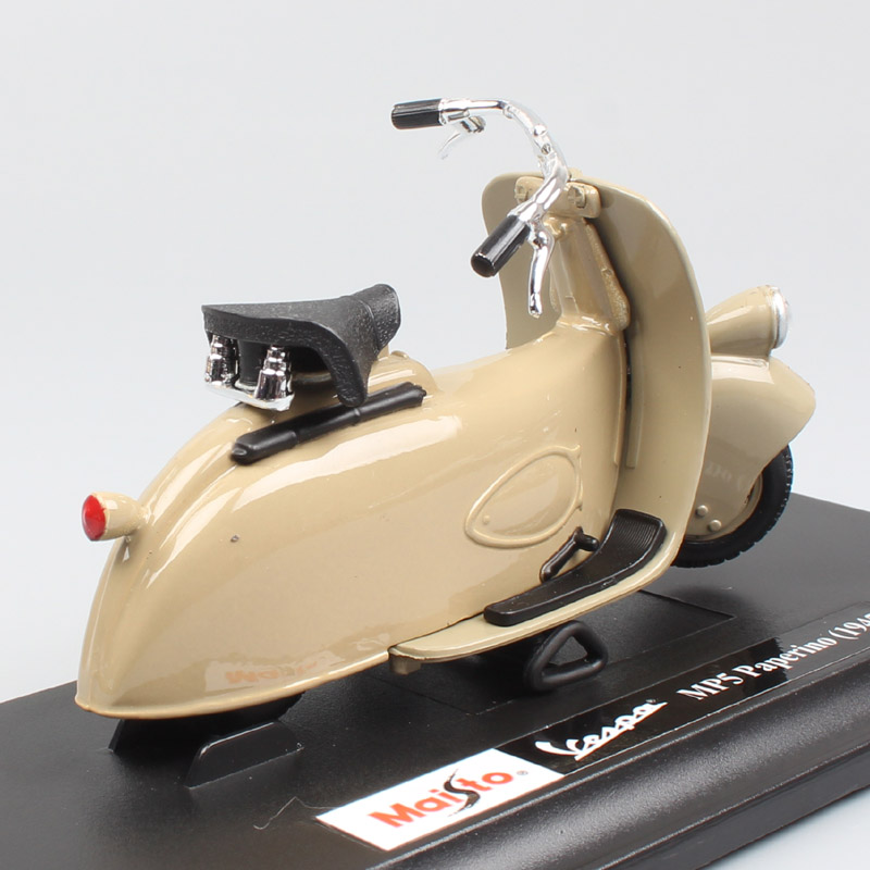 kid's 1:18 scale vintage classic maisto Piaggio Vespa MP5 Paperino 1945 motorcycle diecast bike toys models Street Free wheels