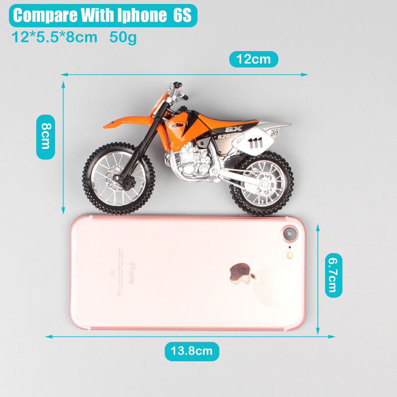 1/18 Maisto 520 SX Racing Motocross #111 Cross Scale Motorcycle Diecast Model Dirt Bike Off Road Vehicle Hobby Toy Of Boy 2001