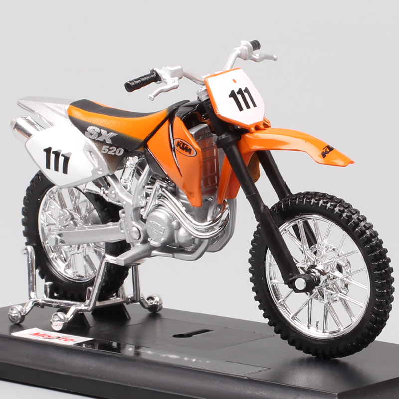 1/18 Maisto 520 SX Racing Motocross #111 Cross Scale Motorcycle Diecast Model Dirt Bike Off Road Vehicle Hobby Toy Of Boy 2001