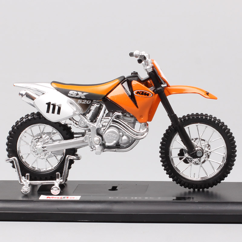 1/18 Maisto 520 SX Racing Motocross #111 Cross Scale Motorcycle Diecast Model Dirt Bike Off Road Vehicle Hobby Toy Of Boy 2001
