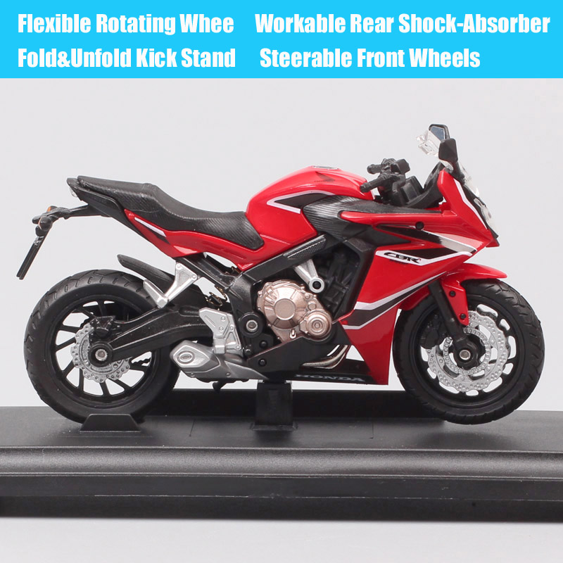 1/18 scales Welly Small 2018 Honda CBR650F sports bike metal diecast motorcycle moto model Toy Replicas for kid boys Collectible 1/18 scales Welly Small 2018 Honda CBR650F sports bike metal diecast motorcycle moto model Toy Replicas for kid boys Collectible