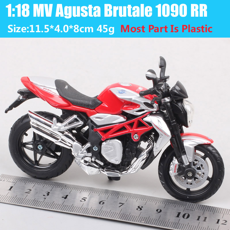 Bburago 1/18 Mini Scale MV Agusta Brutale 1090 RR Street Race Motorcycle Model Diecasts & Toy Vehicles Replicas Gift Collectible Bburago 1/18 Mini Scale MV Agusta Brutale 1090 RR Street Race Motorcycle Model Diecasts & Toy Vehicles Replicas Gift Collectible