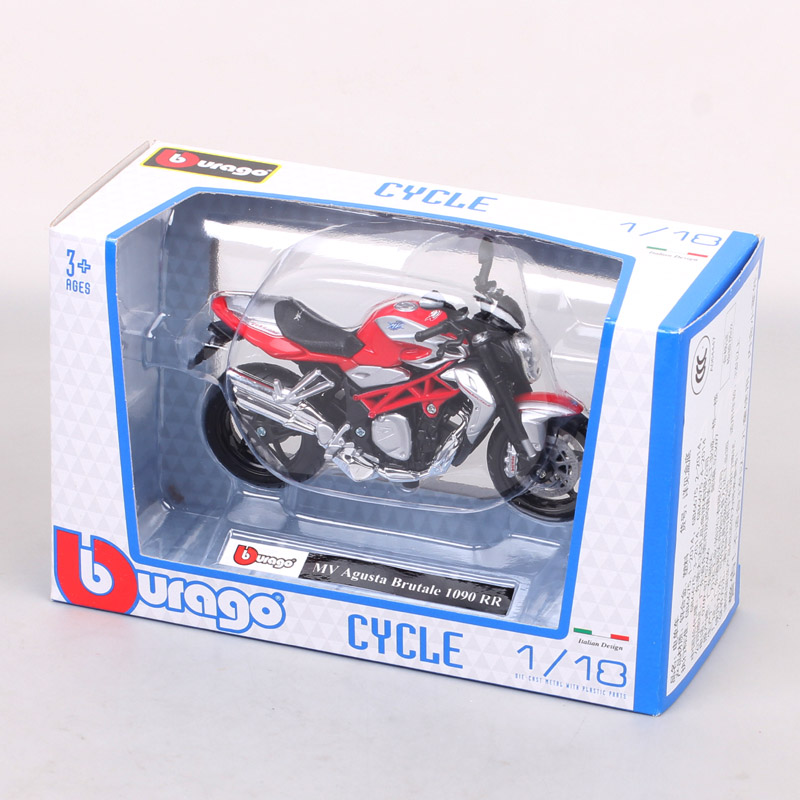 Bburago 1/18 Mini Scale MV Agusta Brutale 1090 RR Street Race Motorcycle Model Diecasts & Toy Vehicles Replicas Gift Collectible Bburago 1/18 Mini Scale MV Agusta Brutale 1090 RR Street Race Motorcycle Model Diecasts & Toy Vehicles Replicas Gift Collectible