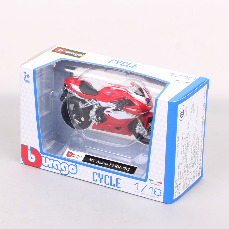 Childrens Bburago 1/18 Scale 2012 MV Agusta F4 RR Motorcycle Diecast Sports Bike Model Vehicle Gift Of Boys Moto Racing Replicas Childrens Bburago 1/18 Scale 2012 MV Agusta F4 RR Motorcycle Diecast Sports Bike Model Vehicle Gift Of Boys Moto Racing Replicas