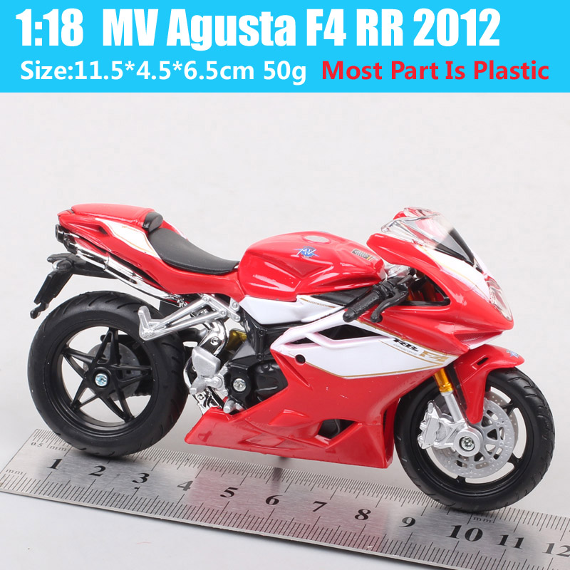 Childrens Bburago 1/18 Scale 2012 MV Agusta F4 RR Motorcycle Diecast Sports Bike Model Vehicle Gift Of Boys Moto Racing Replicas Childrens Bburago 1/18 Scale 2012 MV Agusta F4 RR Motorcycle Diecast Sports Bike Model Vehicle Gift Of Boys Moto Racing Replicas