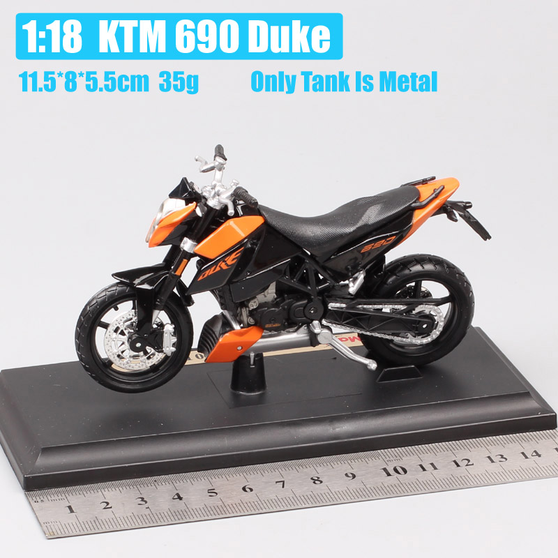 1 18 Maisto 690 Duke III Supermoto Enduro Streetfighter Scale Motorcycle Vehicles Diecast Model Toy Bike Racing Replicas Of Boy