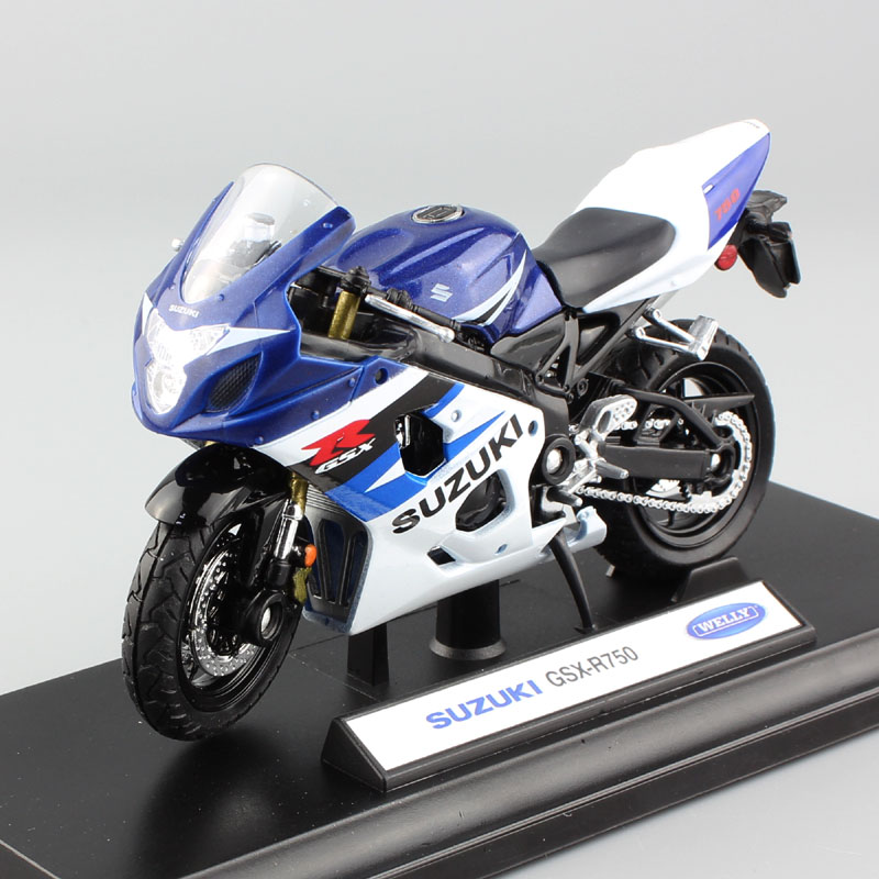 Childrens 1:18 scales mini Welly SUZUKI GSX-R750 Gixxer 750 sport moto bike models Diecasts & Toy Vehicles motorcycle Replicas