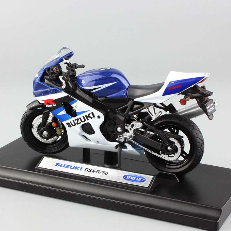 Childrens 1:18 scales mini Welly SUZUKI GSX-R750 Gixxer 750 sport moto bike models Diecasts & Toy Vehicles motorcycle Replicas