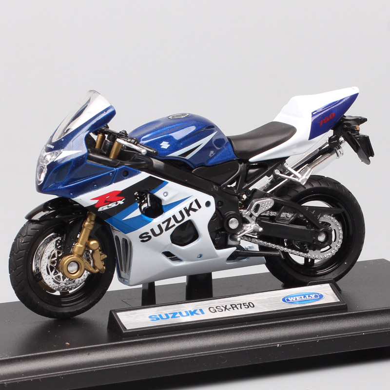 Childrens 1:18 scales mini Welly SUZUKI GSX-R750 Gixxer 750 sport moto bike models Diecasts & Toy Vehicles motorcycle Replicas