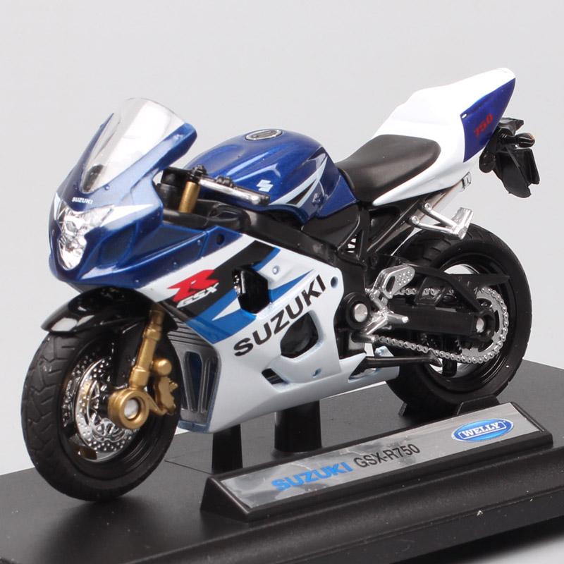 Childrens 1:18 scales mini Welly SUZUKI GSX-R750 Gixxer 750 sport moto bike models Diecasts & Toy Vehicles motorcycle Replicas