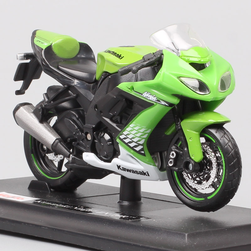 Maisto 1:18 small scales Kawasaki Ninja ZX10R Motorcycle models Diecasts & Toy Vehicles racing Supermoto ZX-10R moto bike hobby