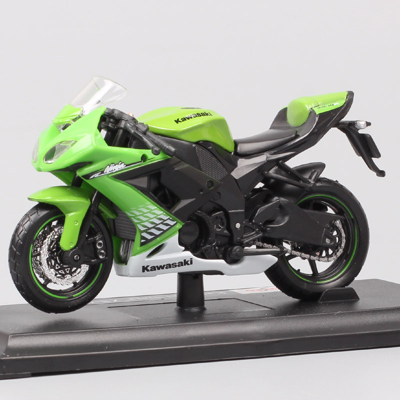 Maisto 1:18 small scales Kawasaki Ninja ZX10R Motorcycle models Diecasts & Toy Vehicles racing Supermoto ZX-10R moto bike hobby