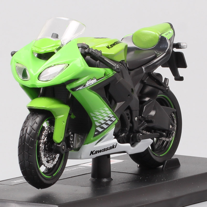 Maisto 1:18 small scales Kawasaki Ninja ZX10R Motorcycle models Diecasts & Toy Vehicles racing Supermoto ZX-10R moto bike hobby