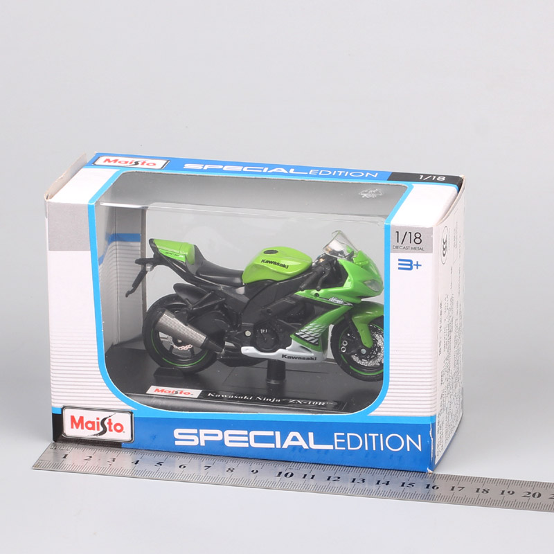 Maisto 1:18 small scales Kawasaki Ninja ZX10R Motorcycle models Diecasts & Toy Vehicles racing Supermoto ZX-10R moto bike hobby