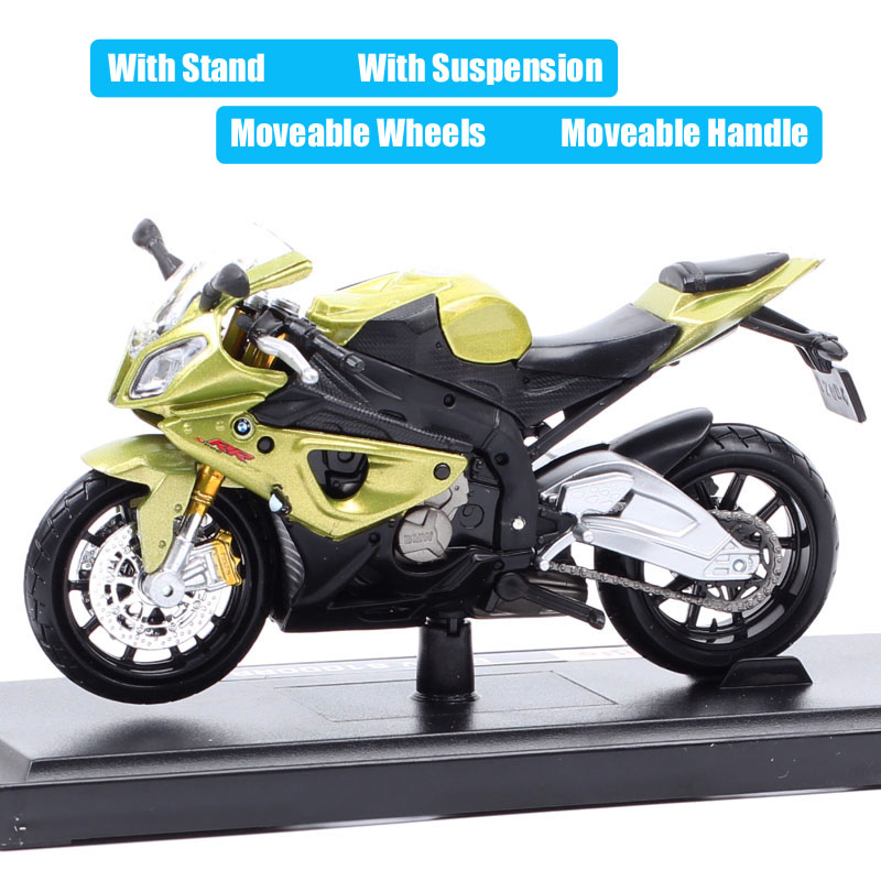 Children's Maisto 1/18 Scale Motorrad S1000RR Motorcycle Super Bike Vehicle Diecast Model Toy Miniature for collection gift boys