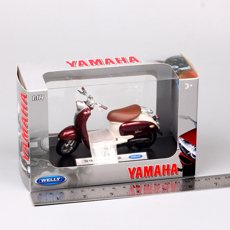 Childrens 1/18 Scale Welly YAMAHA VINO YJ50R Scooter Motor Road Bike Diecasts & Toy Vehicles Motorcycle Models Thumbnails Boys