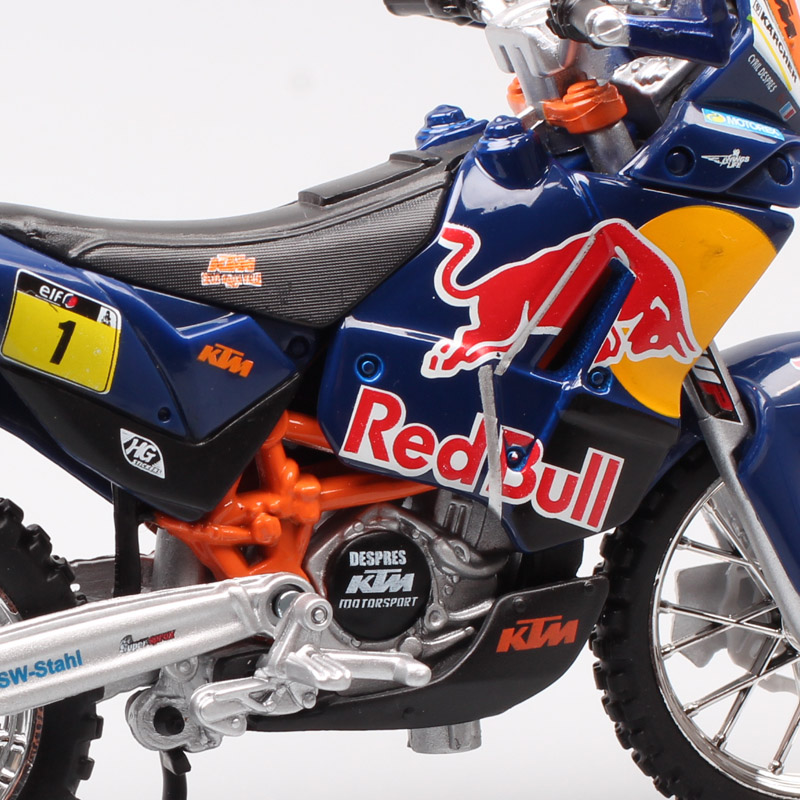 1/18 Scale Bburago 450 Rally 2013 Rider #1 Macro Red Bull Racing Motocross Enduro Motorcycle Diecasts & Toy Vehicles Model Kids