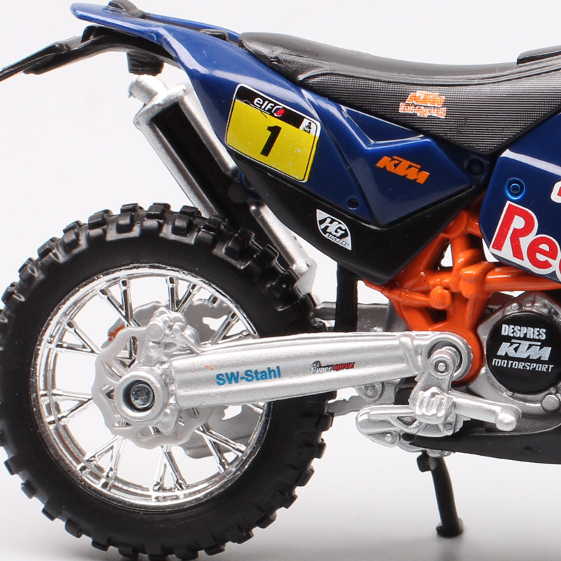 1/18 Scale Bburago 450 Rally 2013 Rider #1 Macro Red Bull Racing Motocross Enduro Motorcycle Diecasts & Toy Vehicles Model Kids