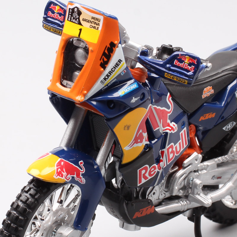 1/18 Scale Bburago 450 Rally 2013 Rider #1 Macro Red Bull Racing Motocross Enduro Motorcycle Diecasts & Toy Vehicles Model Kids