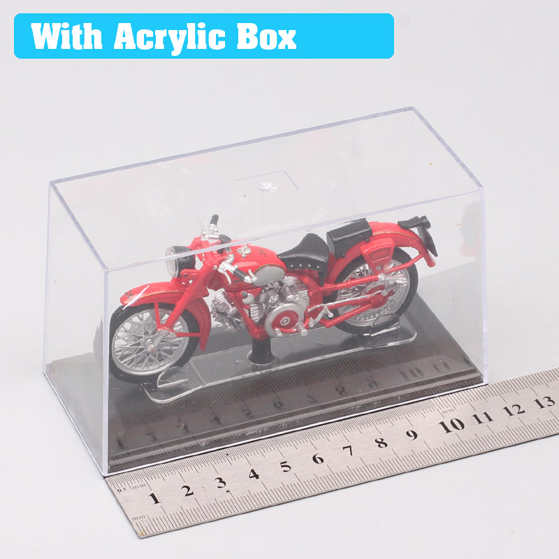1:24 Scale Classic Moto Guzzi Falcone Sports Motorcycle Diecasts & Toy Vehicles Racing Bike Model Replicas For Collectible Red