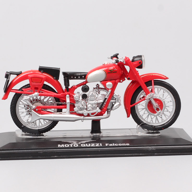 1:24 Scale Classic Moto Guzzi Falcone Sports Motorcycle Diecasts & Toy Vehicles Racing Bike Model Replicas For Collectible Red